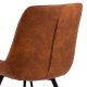 ACT NORDIC Waylor spisebordsstol - camel polyester og sort metal