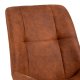 ACT NORDIC Waylor spisebordsstol - camel polyester og sort metal