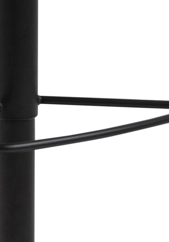 ACT NORDIC Kimmy barstol, m. rygln, fodsttte, drejefunktion - antracitgr stof og sort metal