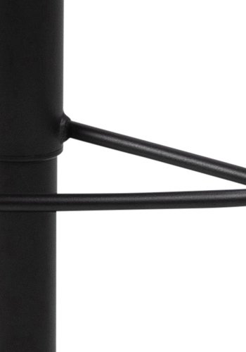 ACT NORDIC Kimmy barstol, m. rygln, fodsttte, drejefunktion - camel brun stof og sort metal