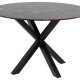 ACT NORDIC Heaven spisebord, rund - brun Emperador marmor og sort metal (120)