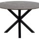 ACT NORDIC Heaven spisebord, rund - brun Emperador marmor og sort metal (120)