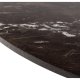 ACT NORDIC Heaven spisebord, rund - brun Emperador marmor og sort metal (120)
