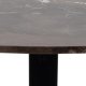 ACT NORDIC Heaven spisebord, rund - brun Emperador marmor og sort metal (120)