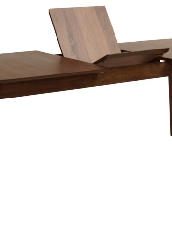 ACT NORDIC Montreux spisebord, m. butterflybordplade - valndbrun finer/gummitr (180/219x90)