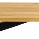 ACT NORDIC Heaven spisebord, rektangulr - natur vild eg finèr og sort metal (220x90)