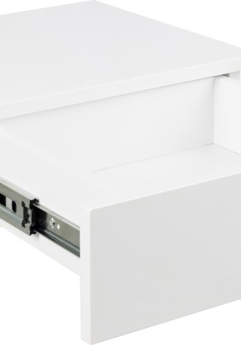 ACT NORDIC Avignon vghngt natbord, m. 1 skuffe - hvid MDF (37x32)