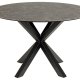ACT NORDIC Heaven spisebord, rund - sort Fairbanks keramik og sort metal (119)