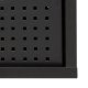 ACT NORDIC Angus TV-bord, m. 2 mesh skydelger  - sort ask melamin og sort metal (180x40)