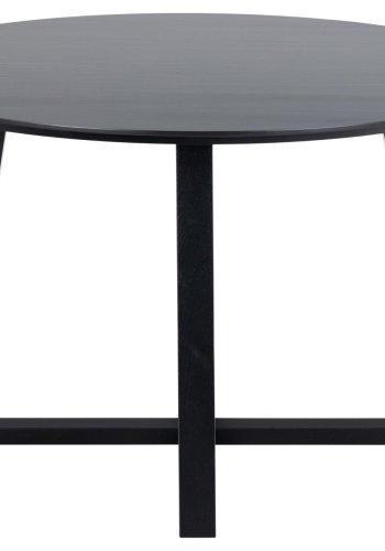 ACT NORDIC Malika spisebord, rund - sort egefiner (120)