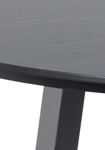 ACT NORDIC Malika spisebord, rund - sort egefiner (120)