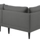 SOFAKONCEPT Cozy hjrnesofa, m. 2 puder - mrkegr stof og sort bg