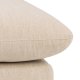 SOFAKONCEPT Cozy 2 pers. sofa, m. hjre chaiselong og 2 puder - creme stof og sort metal