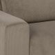 SOFAKONCEPT Noora 3 pers. sofa, m. hjre chaiselong - beige stof og sort metal