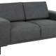 SOFAKONCEPT Noora 2 pers. sofa - mrkegr stof og sort metal
