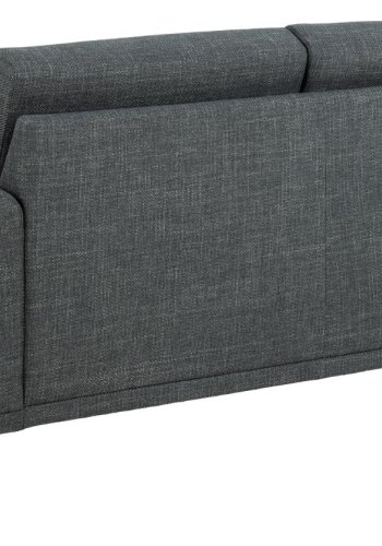 SOFAKONCEPT Noora 2 pers. sofa - mrkegr stof og sort metal