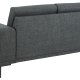 SOFAKONCEPT Noora 2 pers. sofa - mrkegr stof og sort metal