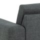 SOFAKONCEPT Noora 2 pers. sofa - mrkegr stof og sort metal
