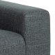 SOFAKONCEPT Noora 2 pers. sofa - mrkegr stof og sort metal