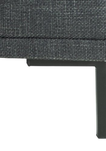 SOFAKONCEPT Noora 2 pers. sofa - mrkegr stof og sort metal