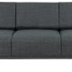 SOFAKONCEPT Noora 3 pers. sofa - mrkegr stof og sort metal