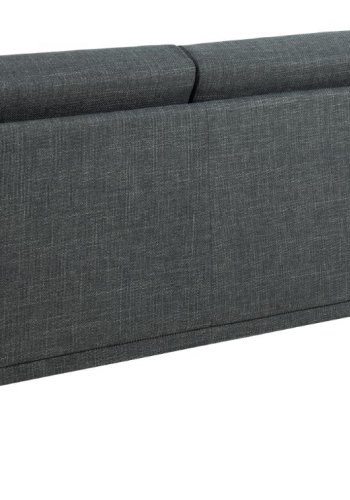SOFAKONCEPT Noora 3 pers. sofa - mrkegr stof og sort metal