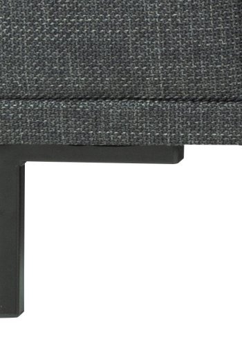 SOFAKONCEPT Noora 3 pers. sofa - mrkegr stof og sort metal