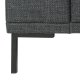 SOFAKONCEPT Noora 3 pers. sofa - mrkegr stof og sort metal
