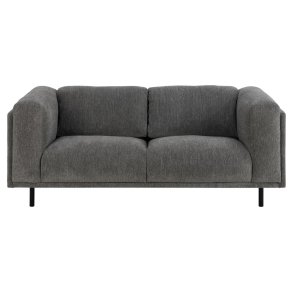 SOFAKONCEPT Elea 2,5 pers. sofa - antracitgrt stof og sort metal