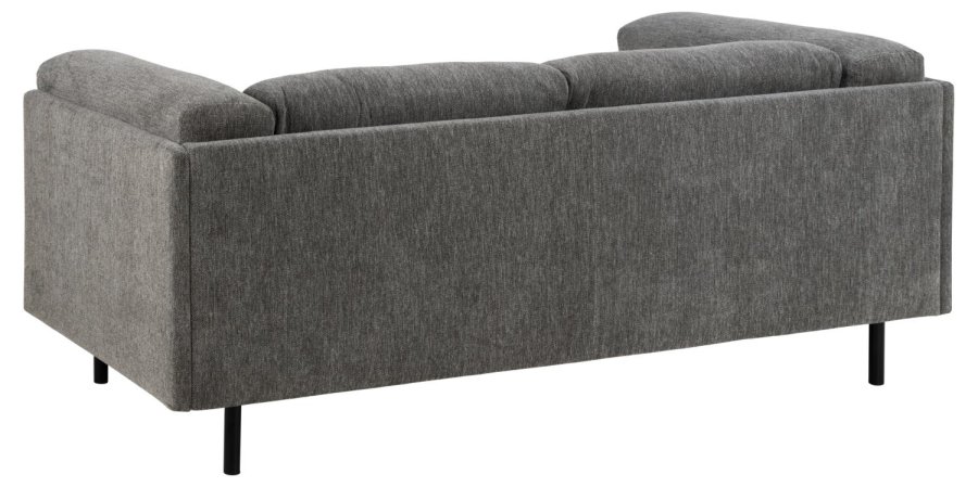 SOFAKONCEPT Elea 2,5 pers. sofa - antracitgrt stof og sort metal