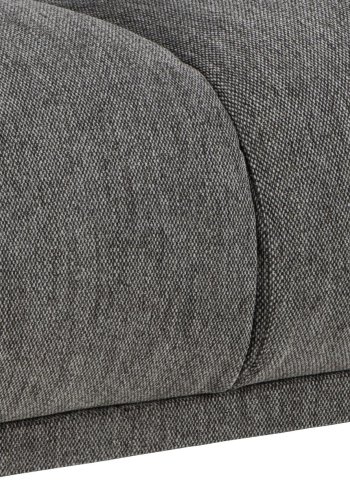 SOFAKONCEPT Elea 2,5 pers. sofa - antracitgrt stof og sort metal