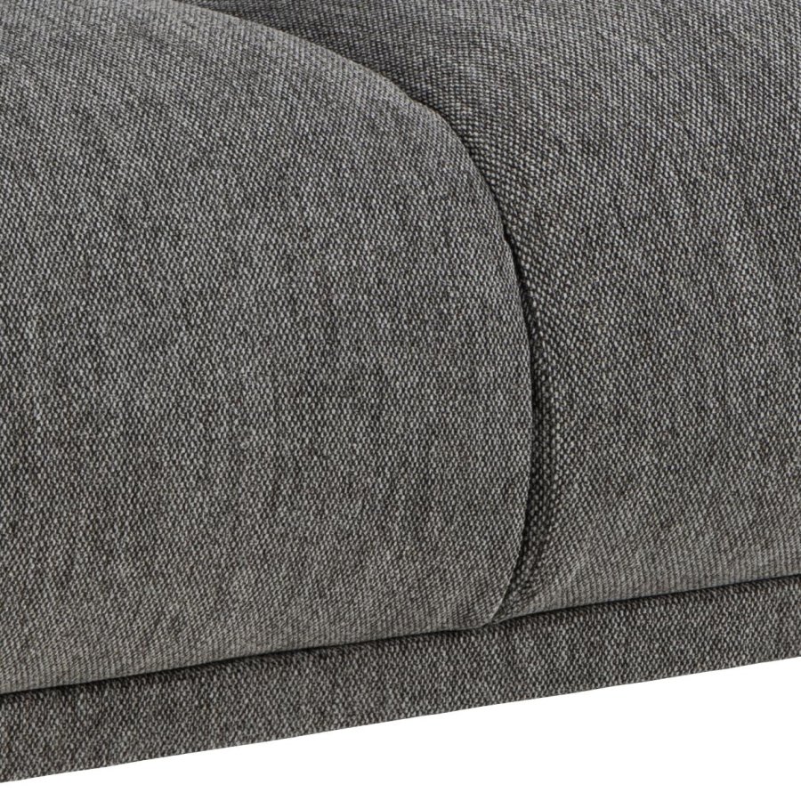 SOFAKONCEPT Elea 2,5 pers. sofa - antracitgrt stof og sort metal