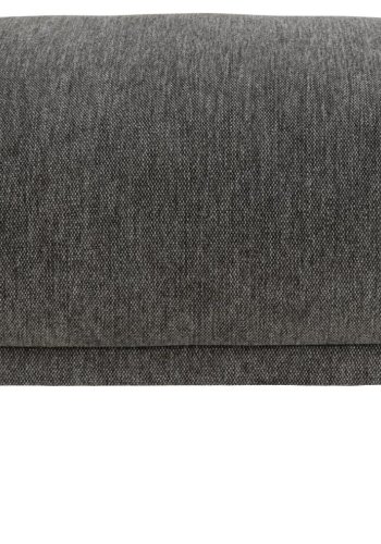 SOFAKONCEPT Elea puf - antracitgrt stof og sort metal (70x62)