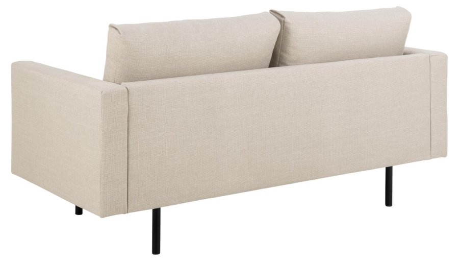 SOFAKONCEPT Toril 2,5 pers. sofa - beige stof og sort metal