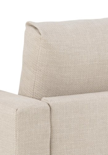 SOFAKONCEPT Toril 2,5 pers. sofa - beige stof og sort metal