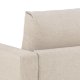 SOFAKONCEPT Toril 2,5 pers. sofa - beige stof og sort metal