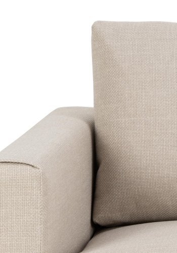 SOFAKONCEPT Toril 2,5 pers. sofa - beige stof og sort metal