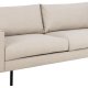 SOFAKONCEPT Toril 3 pers. sofa - beige stof og sort metal