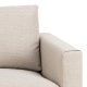 SOFAKONCEPT Toril 3 pers. sofa - beige stof og sort metal