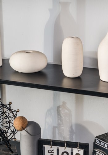 NORDLYS Arne bogreol, m. 4 hylder - sort metal