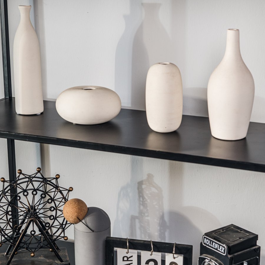 NORDLYS Arne bogreol, m. 4 hylder - sort metal