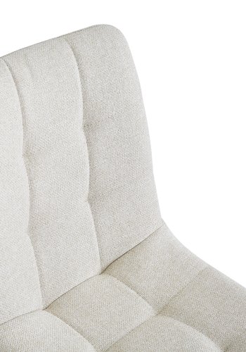 NORDLYS Bjrn spisebordsstol - beige stof og sort metal