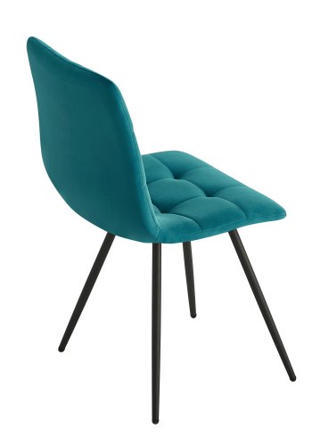 NORDLYS Bjrn spisebordsstol - andebl fljl og sort metal