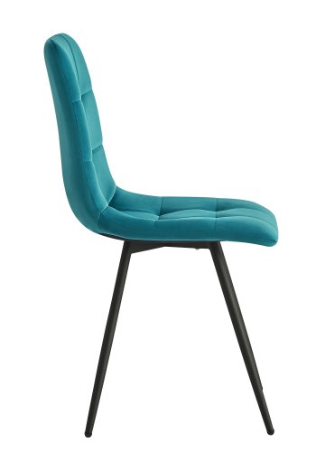 NORDLYS Bjrn spisebordsstol - andebl fljl og sort metal