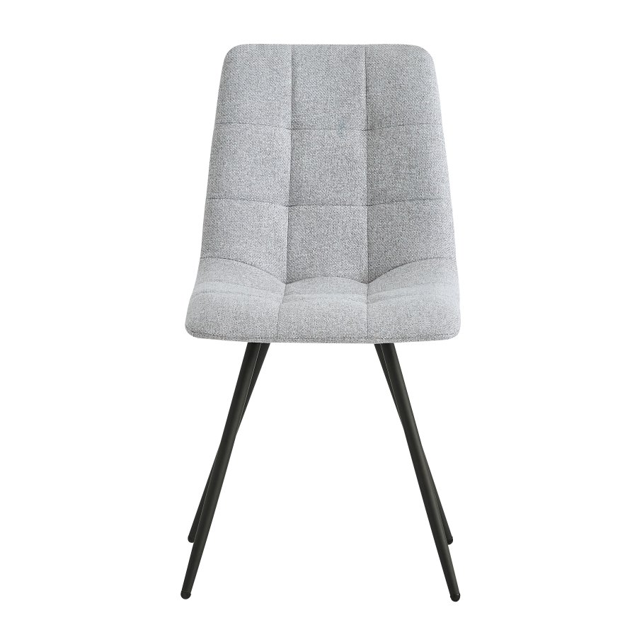 NORDLYS Bjrn spisebordsstol - gr stof og sort metal