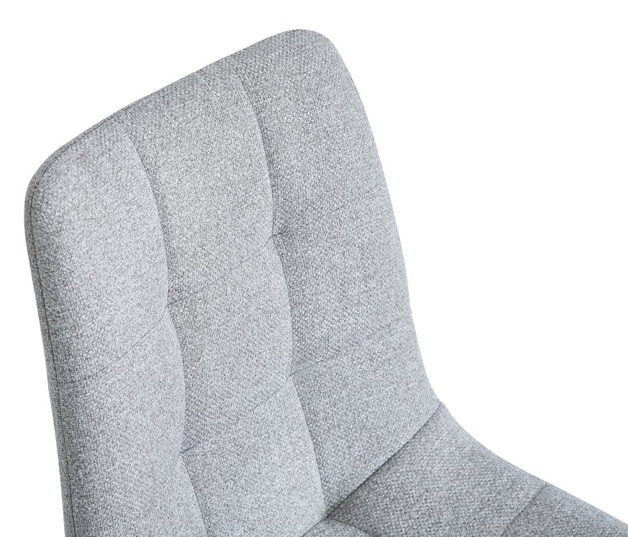 NORDLYS Bjrn spisebordsstol - gr stof og sort metal