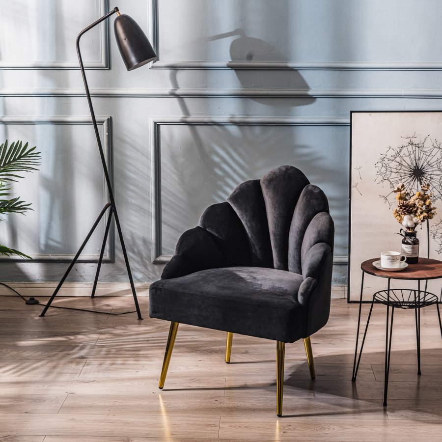 NORDLYS - Lnestol med metal ben