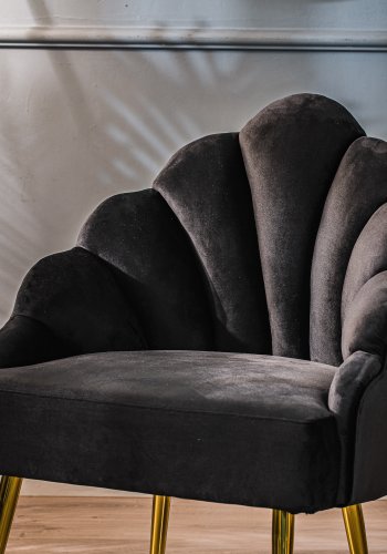 NORDLYS - Lnestol med metal ben