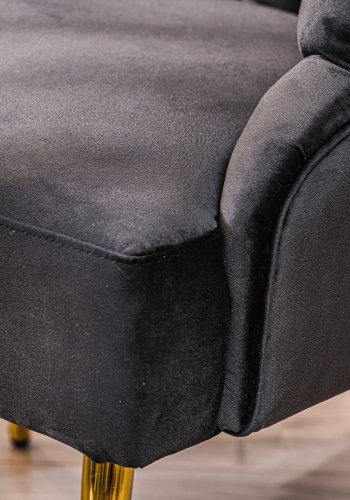 NORDLYS - Lnestol med metal ben