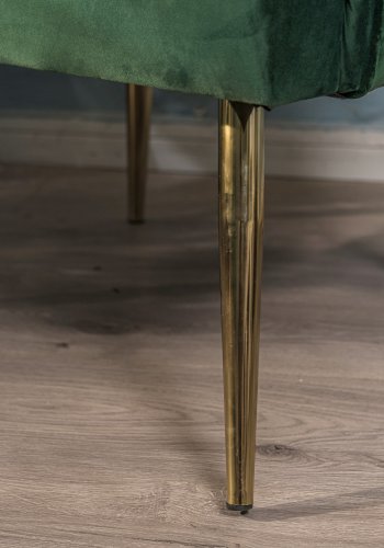 NORDLYS Bolge lnestol - grn fljl og metal